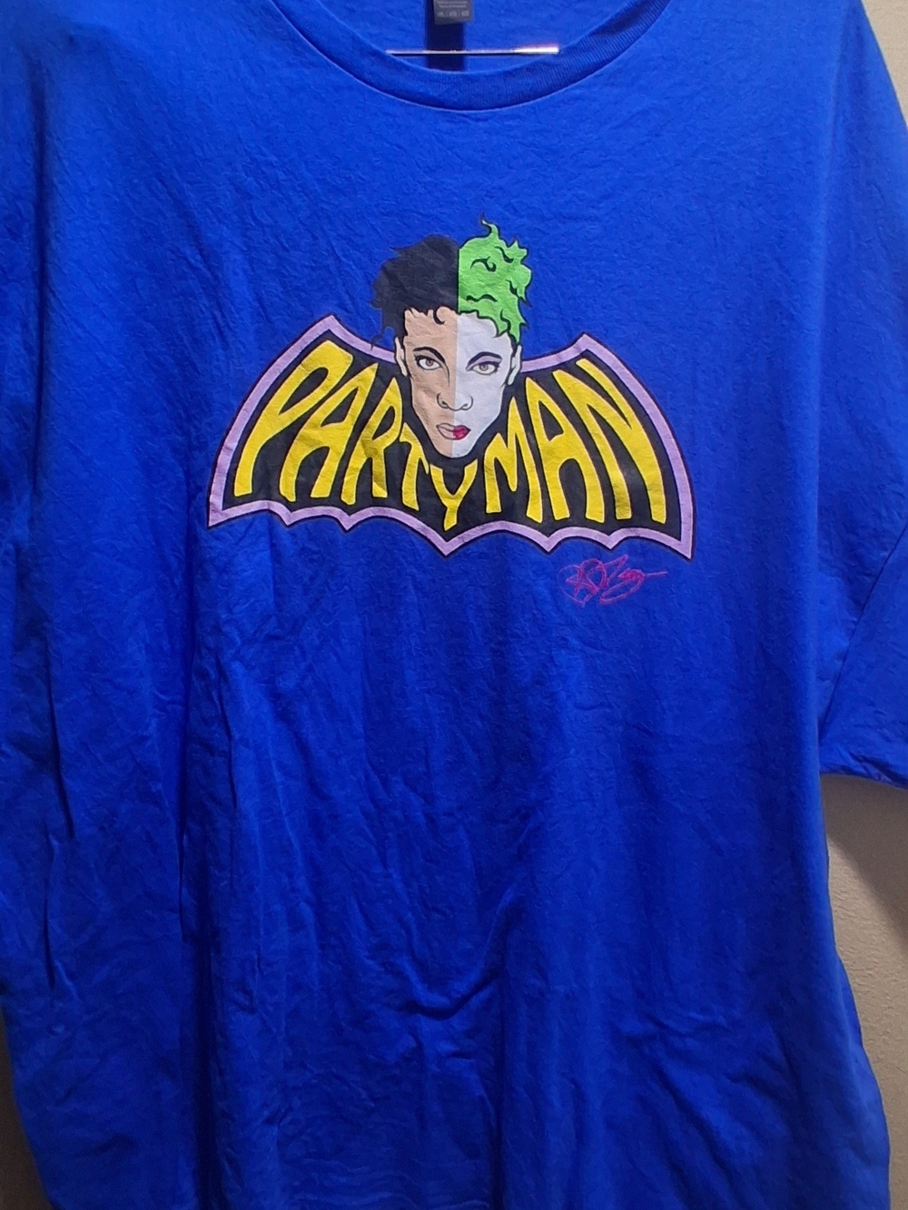 Party Man Graphic T-Shirt - Blue